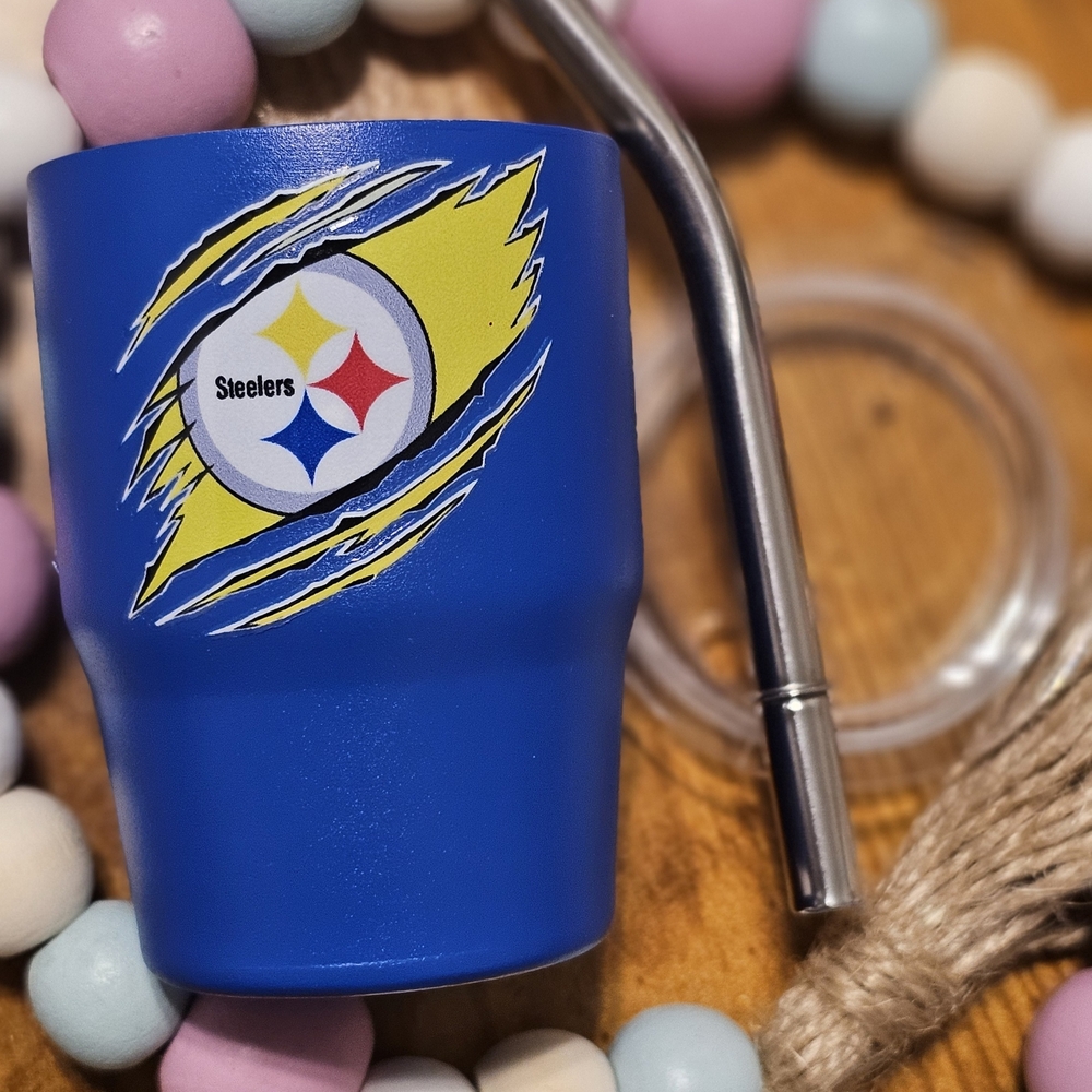 Blue Pittsburg Steelers Mini Tumbler Father's Day Gift Idea